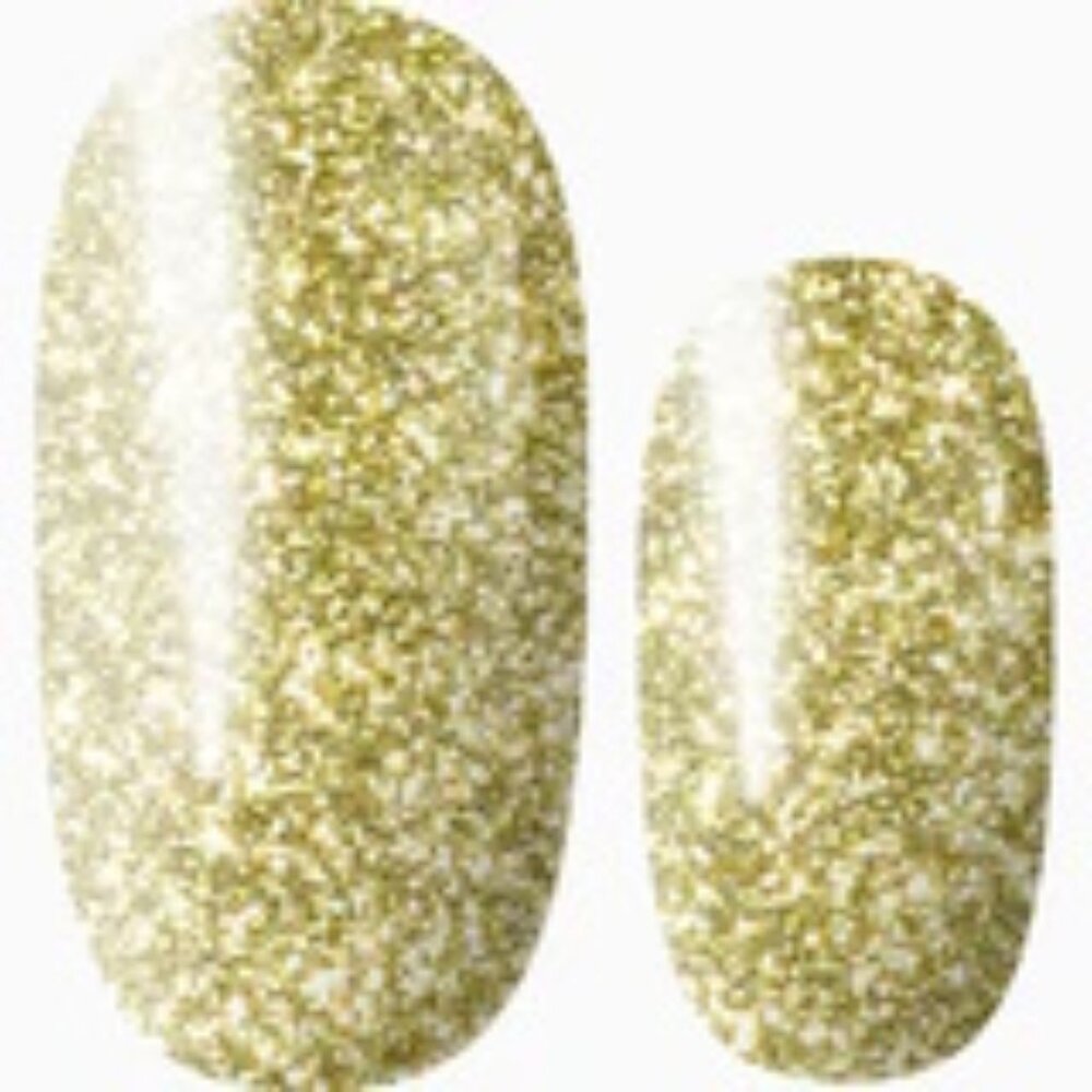 3 for 15 - LILY & FOX - WRITTEN IN GOLD Nail Stickers Wrap Strip Gold Glitter